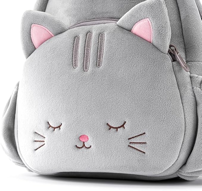 Lazada Toddler Backpack Plush Backpack Toddler Girls Backpack Cat Animal Kids Backpacks for Girls Pink Kitty Plush Bag Age 3+