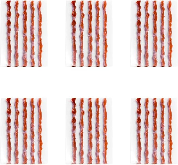 Tubeless Tire Repair Bacon Plugs Strips Refills Kit for Bike Tires- 30 Rope Plug Pack for Road & Mountain Bicycle Tires Repair