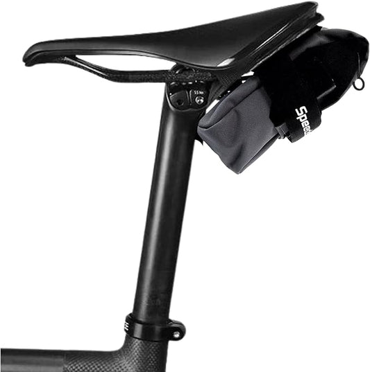 Ranger 2.0 Large Bike Saddle Bag – Waterproof Under Seat Pack for MTB, Gravel & Plus Tire Bikes – Lightweight, Rattle-Free Tool Storage – Fits Most Dropper Posts – Grey