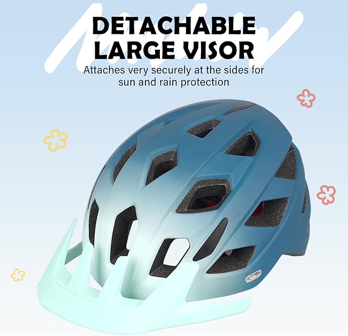 Kids Bike Helmet, 2 Size Adjustable for Youth Toddler Boys & Girls 3-5-8-10-12-14 Years, Child Helmets with Visor for Skating Cycling Scooter