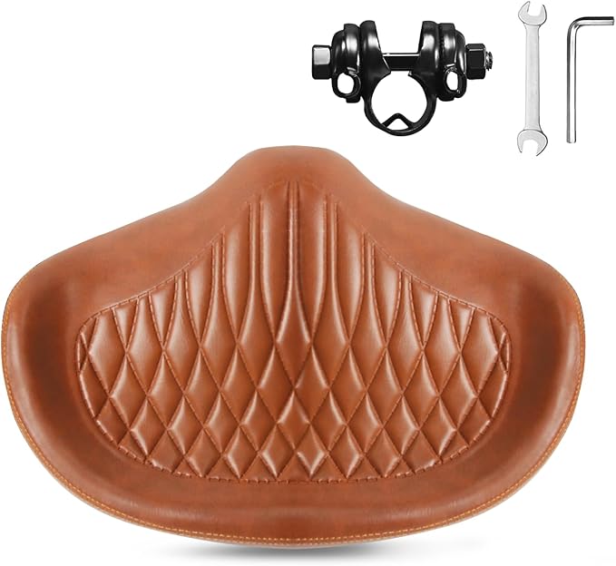 BUCKLOS New Noseless Bike Seat for Comfort Men&Women Extra Wide Bicycle Seat Cushion Oversized Comfortabele Foam Padded Bike Saddle for Peloton Exercise Bike Ebike Cruiser Bikes