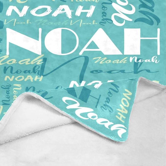 Dr.TOUGH Personalized Name Blanket Personalized Blanket for Adult Kids Flannel Customized Personalized Blankets and Throws