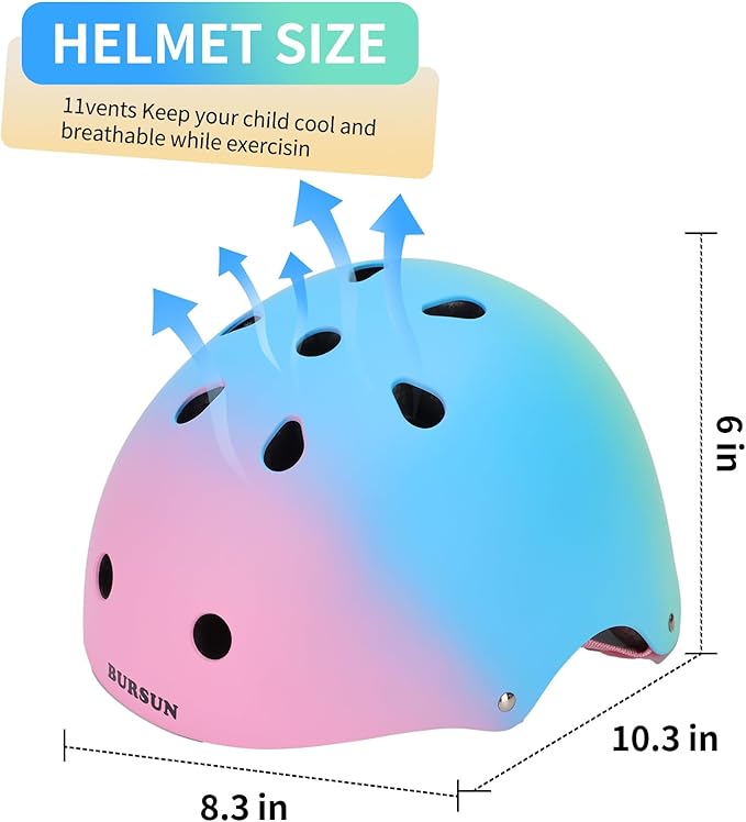 Kids Helmet Toddler Bike Helmets for Ages 2-3-5-8-14 Years Kids Girls Boys Youth, Adjustable Multi-Sport Helmet for Skateboard Cycling Scooter Balance Bike Inline Skating Longboard Roller Skate
