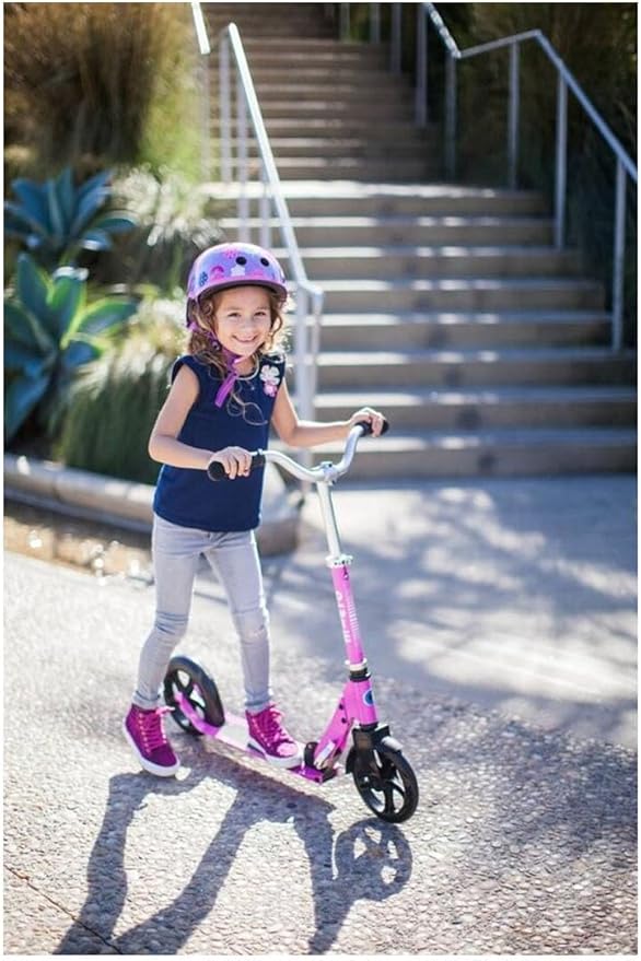 Micro Kickboard - Micro Cruiser LED - Two Wheeled, Fold-to-Carry Swiss-Designed Micro Scooter for Kids with Smooth Gliding Light-Up, Large Wheels for Ages 6+