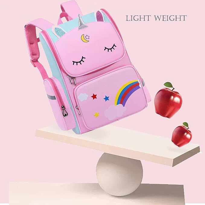 HT HONOR . TRUST Kids Backpacks for Girls Ages 6-8 Elementary Kindergarten Girls Backpack for School Pink Bookbag Mochilas Escolares Para Niñas Book Bag for Kids 5-7 Years old