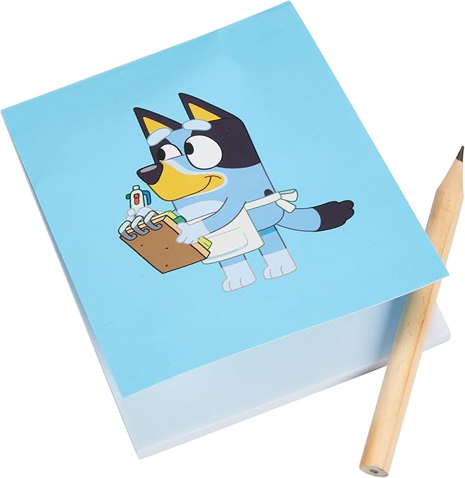 Bluey Wooden Tea Party Set – 18 PC Pretend Play Set with Tray, Teapot, Tea Cups, Biscuits, Sugar Pot, Notepad & Pencil- Durable, Eco-Friendly FSC Certified Wood – Imaginative Role Play Toy for Kids 3+