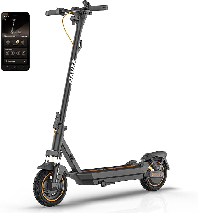 NAVEE GT3 Series Electric Scooter Adults, e Scooter, Fast 20 Mph, 700w 500w Motor with Suspension, Long Range 30 Miles, 10" Tires All Terrain, Foldable for Commuter Men Adult Teens Students Heavy Duty