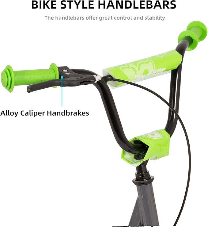 JOYSTAR Kick Scooter for Ages 5-9 Years Old Boys Girls, 12 Inch Big Wheels Scooters for Kids, Teens and Adults, Rear Brake and Adjustable Handlebar, Kids Scooter