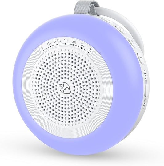 Portable Sound Machine for Baby,LEICEX White Noise Machine,33 Soothing Sound 10 Colors Night Light Sleep Machine for Baby Kids,Timer and Memory, Travel Sound Machine for Sleep Office Privacy Travel