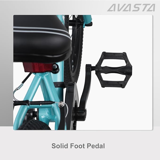 AVASTA Bilbo 18 20 Inch Kids Bike for Boys Girls 5-10 Years Old, Retro Style High Carbon Steel Bicycle with Adjustable Handlebars and Seat, Dual V-Brakes, Kickstand, Multiple Colors