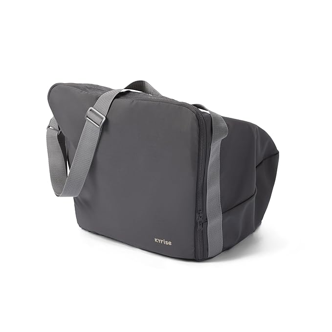 5-in-1 High Chair for Baby & Toddler - Convertible Baby Dining Seat - Portable Floor/Booster Seat - Tray w. Cover - 5-Point Harness - Building Block Table & Stool (Gray) + Travel Carry Bag