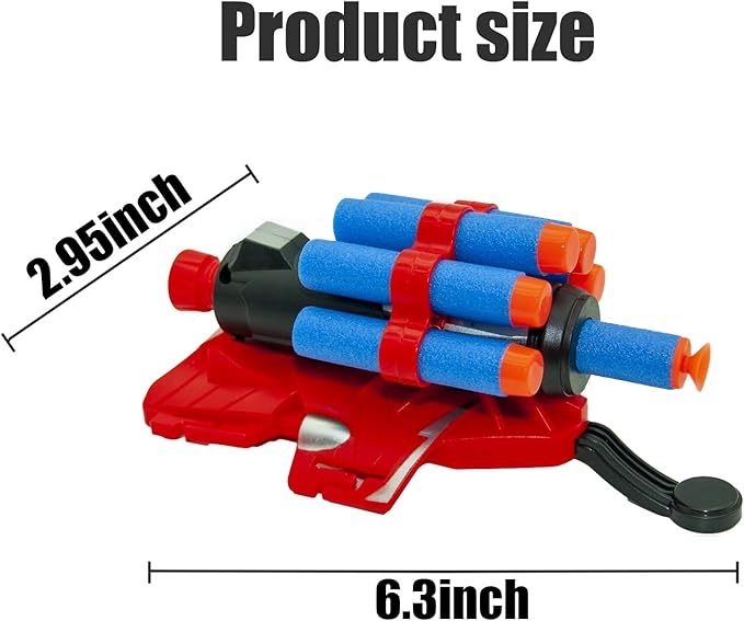 2 Sets Spider Web Shooters Christmas Decorations Stocking Stuffers for Kids Cosplay Launcher Gloves with Wrist Toy Set Hero Webs Shooter for Kids