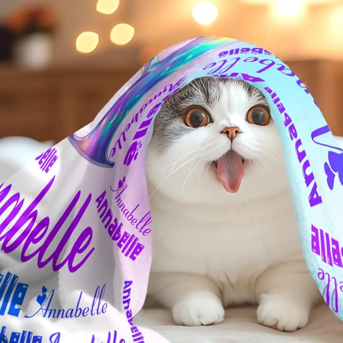 Custom Girl Blanket with Name Personalized Butterfly Blanket Customized Soft Throw Blanket for Newborn Toddler Teens Baby Shower Birthday