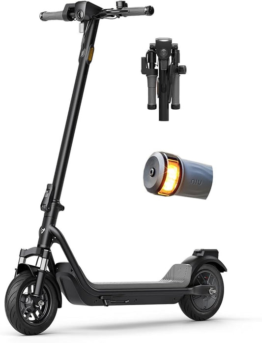 NIU K100F/K300X Electric Scooter Adults - 600W-900W Peak Power, 18-41 Max Range, Top 17.4-23.6 MPH, Portable E Scooter w/Suspension for Commute, Sup. Turn Signal, Folding Handlebars(Only K100F)