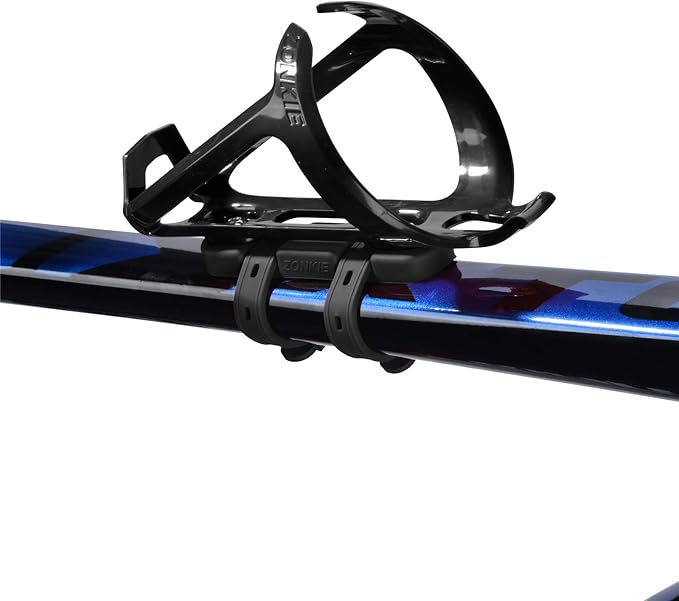 Bicycle Bottle Cages, Plastic Bike Bottle Holder with Cage Mounting Base (Black)