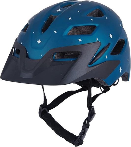 Kids Bike Helmet, Youth Toddler Boys Girls Helmets, 2 Size Adjustable for Ages 2-3-5-8-14 Years, Child Helmet with Visor and LED Light, Lightweight Multi-Sport Bicycle Scooter Cycling Helmets