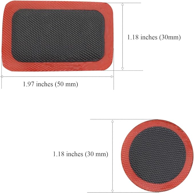 Bike Tire Patch Kit，Bike Repair Patch Bicycle Inner Tire Patch Repair Tool Kit for Road Mountain Bike Motorcycle