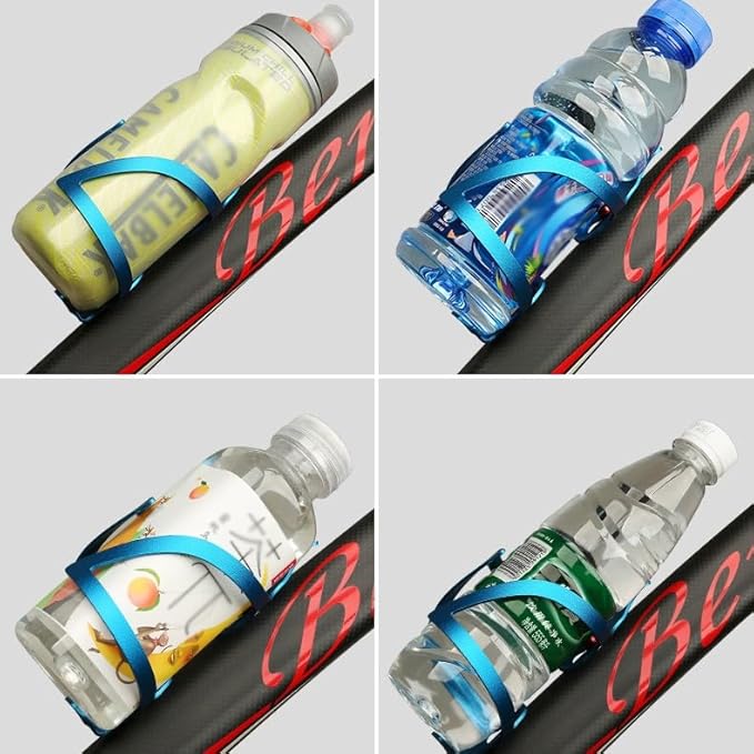 Premium Aluminum Alloy Bike Cup Holder - - Durable Water Bottle Cage for Bicycle, Road Bike, Mountain Bikes (Silver)