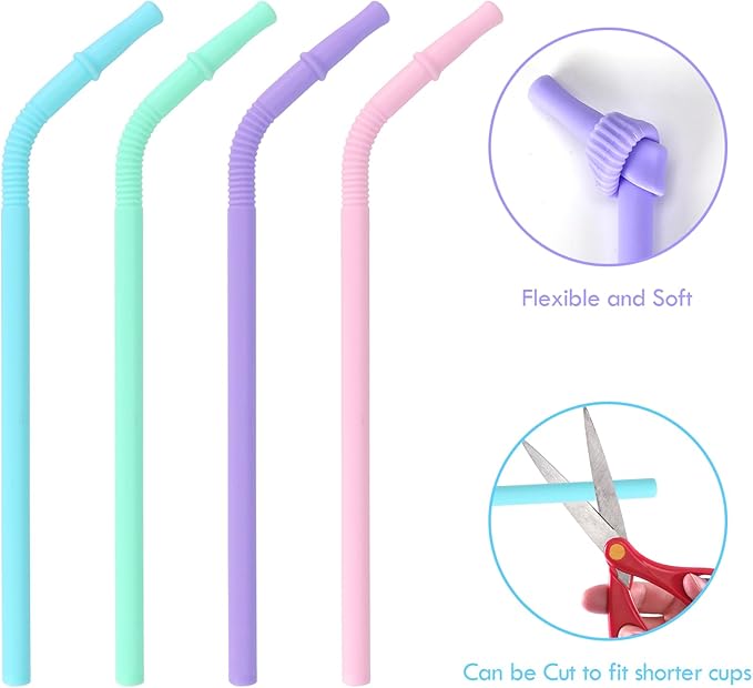 Kids Tumblers with Lids and Straws, 4 Pack Stainless Steel Cups with Lids for Kids Spill Proof, 12oz Double Wall Vacuum Insulated Cups for kids and Adults