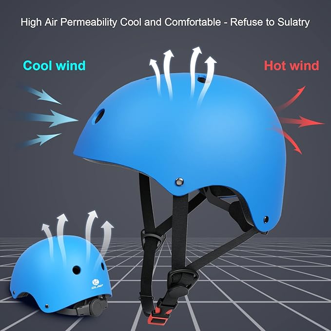 Glaf Toddler Helmet for 2-8 Years Kids Bike Helmets Baby Girls Boys Multi-Sport Adjustable Skateboard Bicycle Helmet Lightweight 3 Sizes for Toddler to Youth 8-14