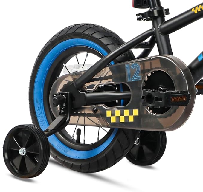 Glerc NuNu 12 14 16 Inch Kids Bike BMX Style for 2-8 Years Old Boys Girls, Toddler Bicycles with Training Wheels & Coaster Brake, Multiple Colors