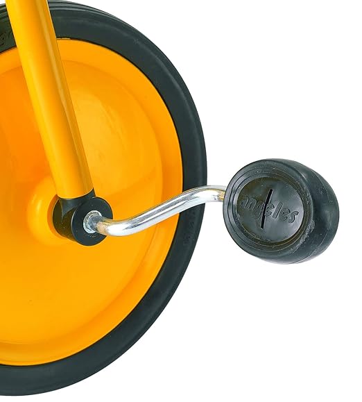 MYRIDER Toddler Trike, Kids Tricycle for Preschool, Daycare, Playground Kids Tricycles, Rubber Tires, Yellow/Black, 12" Bike