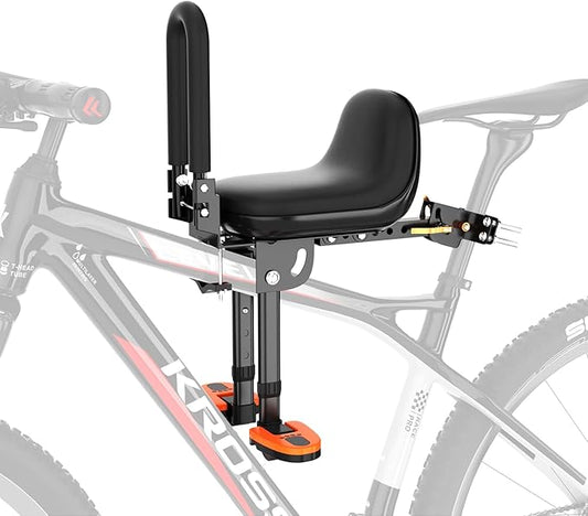 Child Bike Seat, Kids Bike Seat with Guardrail, High Seat Cushion Backrest Mountain Bike Child Bike Seat, Bicycle Child Safety Seat for Children from 1 to 3 Years Old