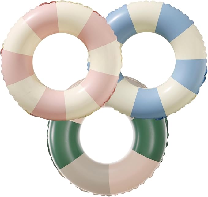 Pool Floats Swimming Rings for Kids, Age 5-10 Inflatable Swim Tubes Ring Toys with 11" Inner, Beach Inflatable Tubes Floaties Toys for Kids Adults