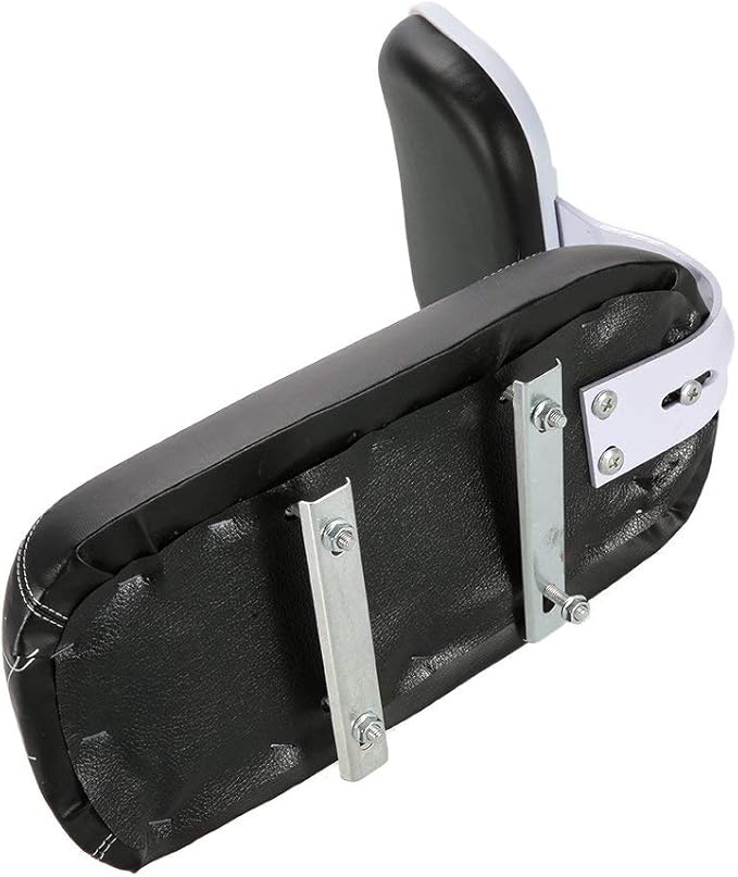 Lixada Bicycle Back Seat Cycling Bike Mountain Bike PU Leather Soft Cushion Rear Rack Seat with Back Rest