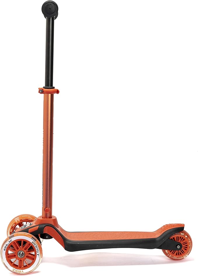 YBIKE GLX Boost Scooter with Adjustable Steering and Handlebar Height for Kids
