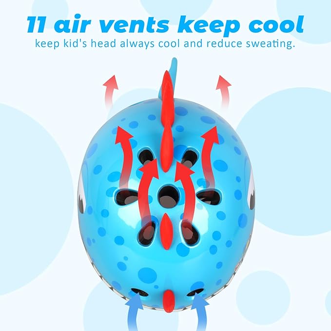 Toddler Kids Bike Helmet, Adjustable and Multi-Sport, 3 Sizes for Ages 1-2-3-5-8-14 Years Child Infant Boys Girls