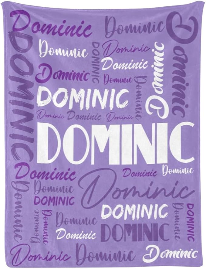 Dr.TOUGH Personalized Name Blanket Personalized Blanket for Adult Kids Flannel Customized Personalized Blankets and Throws