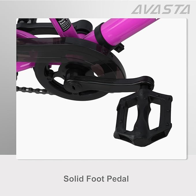 AVASTA Bilbo 18 20 Inch Kids Bike for Boys Girls 5-10 Years Old, Retro Style High Carbon Steel Bicycle with Adjustable Handlebars and Seat, Dual V-Brakes, Kickstand, Multiple Colors