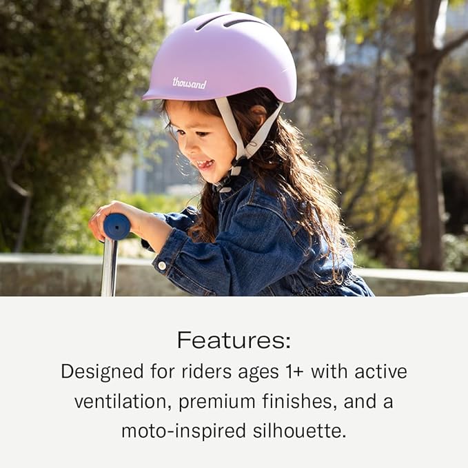 Thousand Jr. Toddler Helmet - Free Reflective Sticker Pack to Customize, No Pinch Magnetic Buckle, Adjustable Fit, Multi Sport CPSC CE ASTM Certified