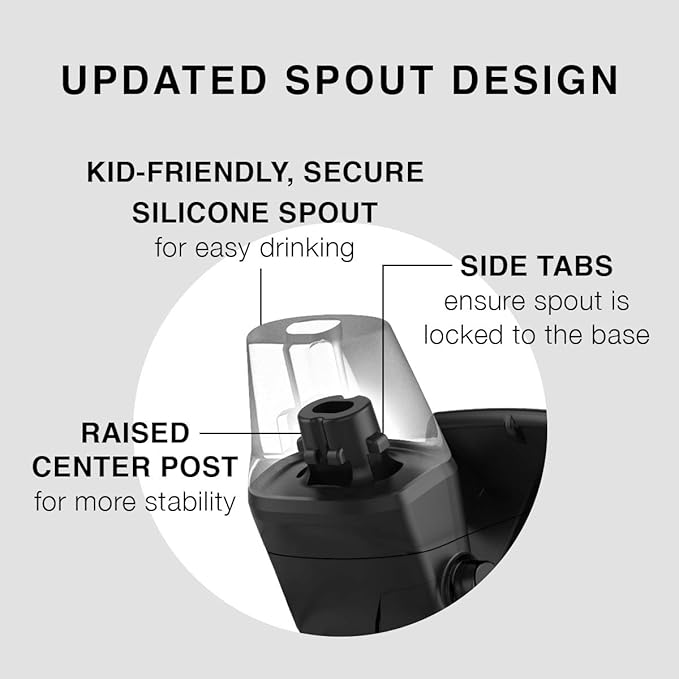 Contigo Aubrey Kids Water Bottle with Silicone Straw and Spill Proof Lid, 14oz, 2-Pack, Whales & Dragon, Blue & Green