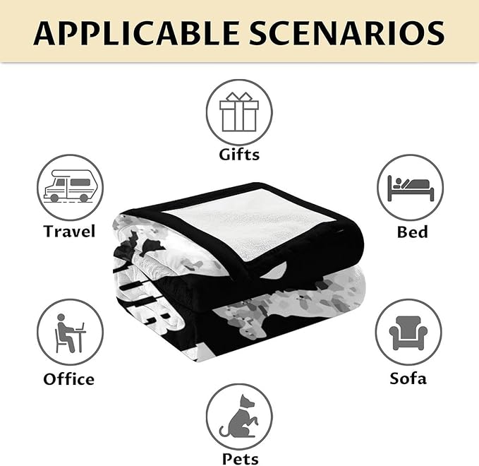 Boys Hockey Gifts - Ice Hockey Blanket for Girls - Kids Throw Blankets for Girls - 50"x60" Soft Warm Throws for Sofa