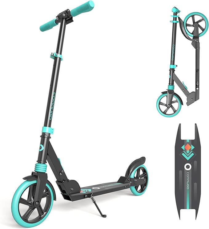 Kick Scooter for Kids 5-12 with Suspension, Teens, Foldable Lightweight Scooter with 8 Inch Wheels, Max Load 240 LBS