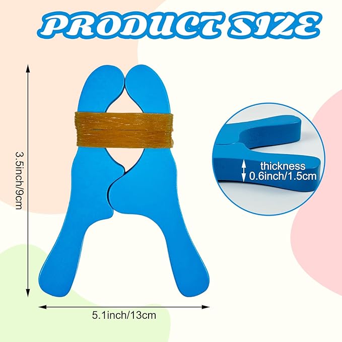 10 PCS Colorful Wooden Play Clips Set - Montessori & Waldorf Fort Building Kit for Children with Handmade Giant Clips. Perfect for Kindergarten, Home, School & Playgrounds