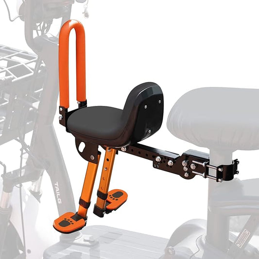 Thicken Front Child Bike Seat,Foldable Front Mounted Kids Bike Seat for City Bicycles Hybrid Cruiser Bicycles Pedal Scooter Motorcycle Bicycles