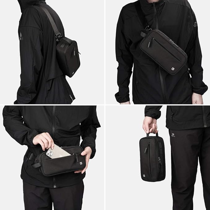 Rhinowalk Bike Handlebar Bag, Multifunctional Waterproof Mountain Bike Crossbar Front Bag Road Bike Basket Bicycle Frame Bag Waist Shoulder Bag Bicycle Bag Professional Cycling Accessories