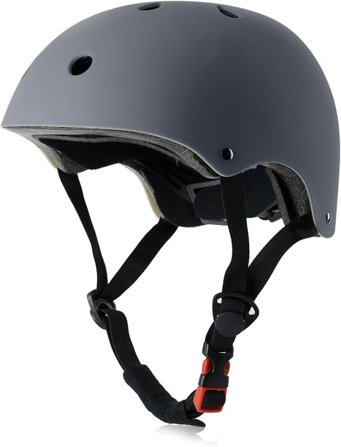 Skateboard Bike Helmet, Lightweight Adjustable, Multi-Sport for Bicycle Skate Scooter, 3 Sizes for Adult Youth & Kids