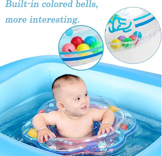 Baby Swimming Float Ring,Baby Inflatable Pool Floatie Baby Water Float Infant Swim Pool Rings for Toddler Kid Age 6-48 Months, Bathtub Toys Pool Accessories for Kids Toddlers.