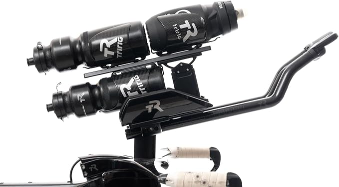 TRIRIG - BTA Elevator - Between The Arms (BTA) Adjustable Hydration Bike Mount Setup - Universal Compatibility with Standard Water Bottle Cage Spacing, T6-6061 Alloy and Multi-Bottle System Capacity