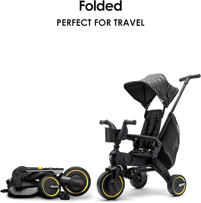 Doona Liki Trike, Vashtie - Limited Edition - 5-in-1 Compact, Foldable Tricycle - Suitable for Toddlers 10 to 36 Months