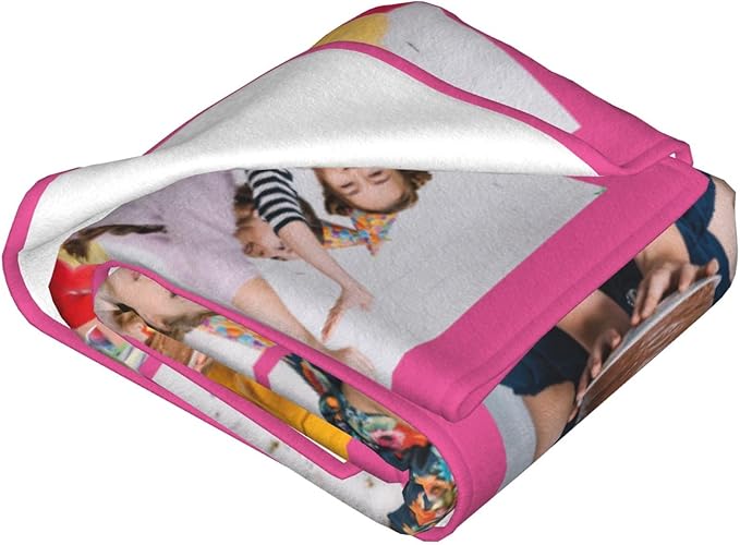 Custom Blanket with Photos, Personalized Blankets with Picture, I Love You Girlfriend Boyfriend Couples Gifts, for Birthday Christmas Women Men Adult Kids Mom Dad Wife Husband