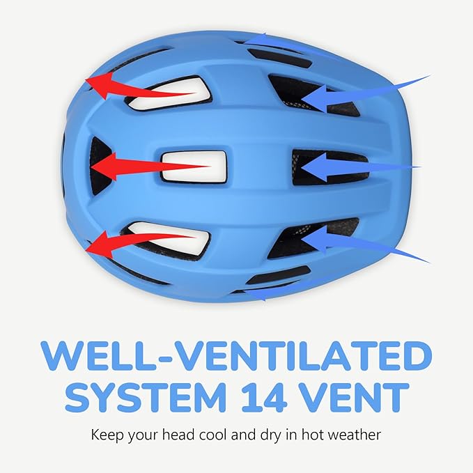 Toddler Kids Bike Helmet, Adjustable Infant Baby Bicycle Helmet for Age 1-3-5-8 Years Child Boys Girls, Multi-Sport Scooter Skateboard, 2 Sizes