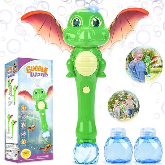 Dinosaur Bubble Wand Toys for Kids Age 3 4 5 6 7 8 Years Old: Bubbles Machine for Kids, Toddler Outdoor Toys, Gifts Birthday Presents for 3 4 5 6 Year Old Boys Girls