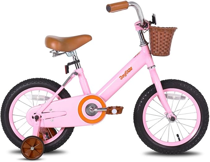 JOYSTAR Classic Style Kids Bike with Training Wheels & Basket, 12 14 16 Inch Girls Bike for 2-7 Years Old, Kids' Bicycles