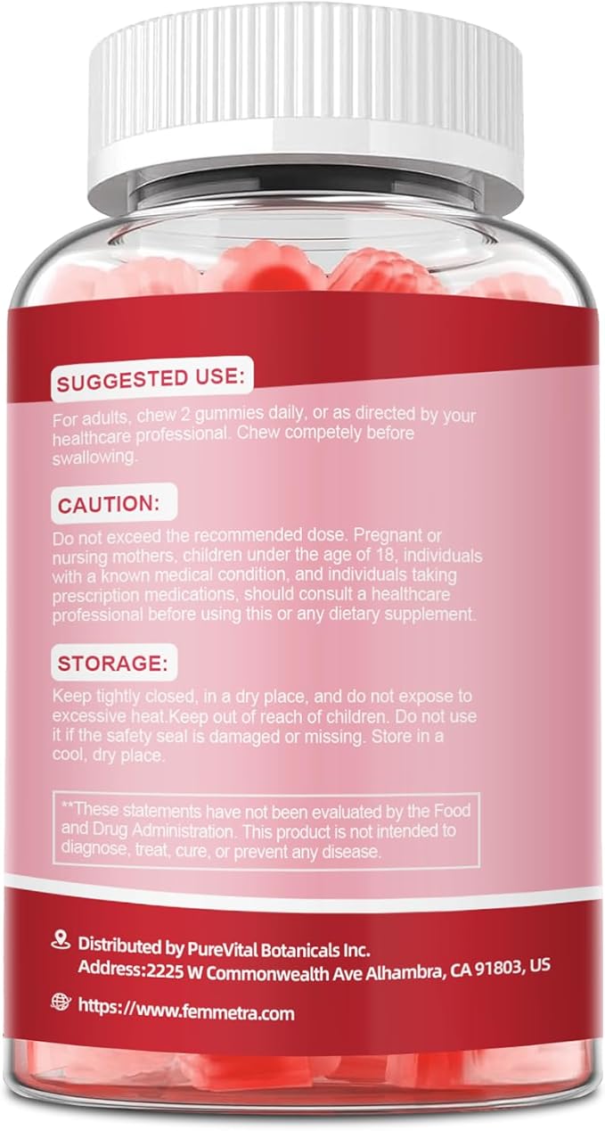 Probiotics for Women Gummies, Vaginal Prebiotics & Probiotics Gummies for PH Balance & Urinary Health, with Kombucha, Akkermansia for Digestive Health, 200 Billion CFUs, Cranberry Flavor, 60 Count