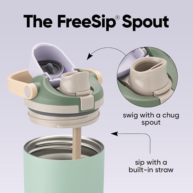 Owala FreeSip Sway - Stainless Steel - 40-oz. - Green (Eucalyptus)